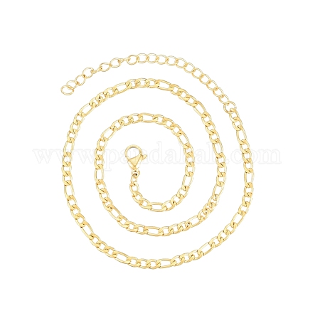 Herren-Halskette aus 201 Figaro-Ketten aus Edelstahl NJEW-N050-A08-3-34G-1