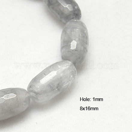 Chapelets de perle en quartz nuageux naturel G-G232-8x16mm-06-1