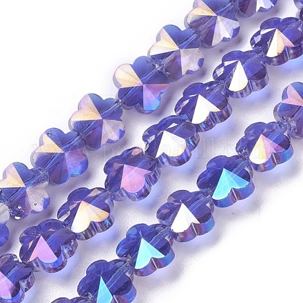 Electroplate Glass Beads Strands EGLA-J148-A-AB03-1