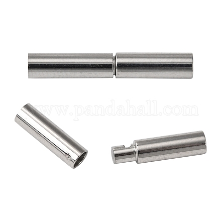 304 Stainless Steel Bayonet Clasps STAS-L134-06-1