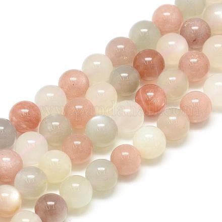 Brins de perles naturelles multi-pierre de lune G-S150-22-6mm-1