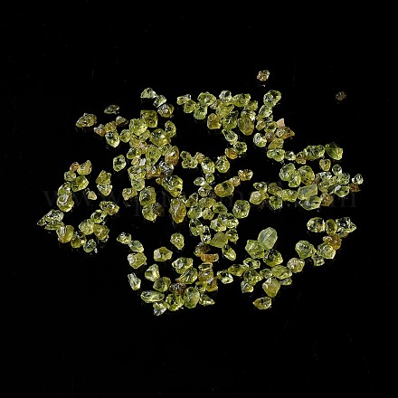 Natural Peridot Chip Beads G-M364-08-1