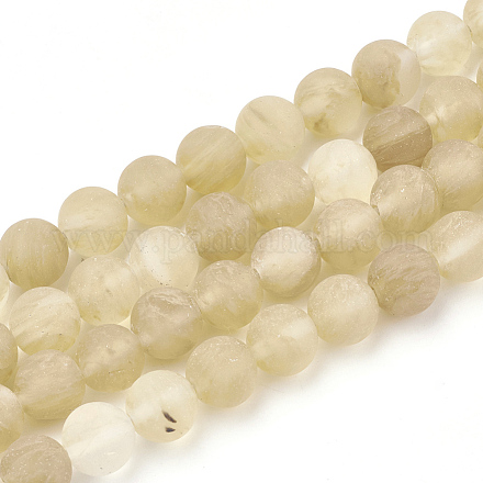 Chapelets de perles de pierre de pastèque en verre G-T106-256-1