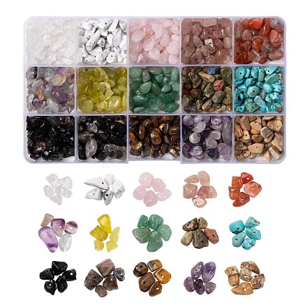 15 style perles de pierres précieuses naturelles et synthétiques G-FS0001-71-1