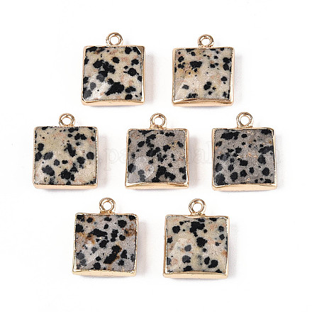 Граненые подвески из натуральной далматинской яшмы G-T139-95B-1