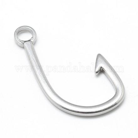 201 Stainless Steel Hook Clasps STAS-T008-325-1