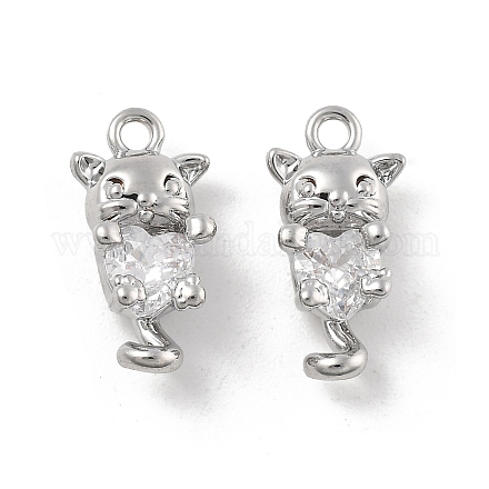 Латунные микро проложить кубического циркония подвески KK-D283-16P-1