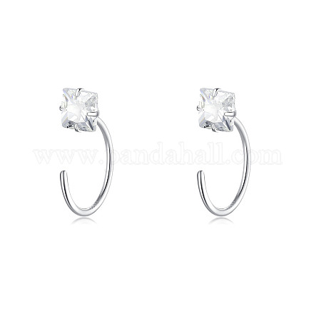 999 изящные серебряные серьги-гвоздики FS-WG1D9DE-14-1