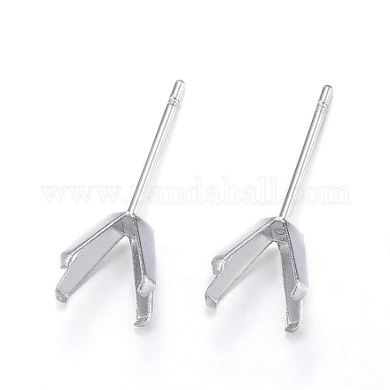 Accessoires des clous d'oreilles en 304 acier inoxydable X-STAS-E113-23P-1