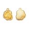 Tibetan Style Alloy Pendants, Rose Flower, Cadmium Free & Lead Free, Golden, 17.5x14x3mm, Hole: 2mm