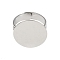 Flat Round Brass Pad Ring Settings, Adjustable Ring Base Findings, Nickel Free, Platinum, Tray: 20mm, 18mm