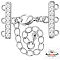 Beebeecraft 2 Sets Platinum Plated Multi Strand Jewelry Clasps Layering Chain Extender Lobster Clasps 3 Strand Cubic Zirconia Adjustable Chain Connector Extenders for Jewelry Making Necklace Bracelet