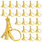 150Pcs Alloy Keychains, Eiffel Tower, Golden, 98.5mm