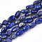 Natural Lapis Lazuli Beads Strands, Nuggets, 6~10x5~7x3.5~5mm, Hole: 1mm, about 47~54pcs/strand, 15.3 inch~15.9 inch