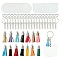 DIY Keychain Making Kit, Including Iron Split Key Rings with Chain, 304 Stainless Steel Open Jump Rings, Acrylic Disc Big Pendants, Tassel Pendant Decorations, Mixed Color, 11~52.5x2~10mm