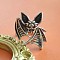 Bat Themes Alloy Adjustable Cuff Rings, Antique Silver, Inner Diameter: Adjustable