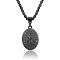 Saint Christopher Pendant Men's 304 Stainless Steel Necklace 304 Stainless Steel Men's Jewelry.