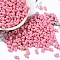 Opaque Acrylic Beads, Peanut, Flamingo, 6.5x4x3mm, Hole: 1.4mm, about 197pcs/10g
