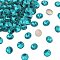 Preciosa® MAXIMA Crystal Round Stones, Czech Crystal, Bicone(436 11 177 Rivoli), Dura Foiling, 60230 Blue Zircon, SS39(8.15~8.4mm)