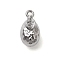 304 Stainless Steel Pendants, Fruit Pendants, Stainless Steel Color, Pear, 15.5x8x9mm, Hole: 1.4mm