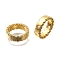 Brass Bead Frame, Round Ring, Real 18K Gold Plated, 13.5x4mm, Hole: 1.4mm