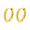 Stylish Stainless Steel Hoop Earrings, Golden