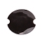 Plastic Jewelry Ring Display Planks, Flat Round, Black, 3.9x3.7cm