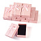 Cardboard Paper Jewelry Set Boxes, Rectangle with Bowknot, Pink, 5.05x8x2.7cm