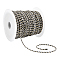100 Yards Braided Polyester Cords, with Metallic Thread, Round, Black, 2mm