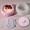 DIY Candle Making, Resin Casting Molds, For UV Resin, Epoxy Resin Craft Making, White, 122x58mm, Inner Diameter: 102mm