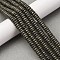 Natural Pyrite Beads Strands, Rondelle, 6x2mm, Hole: 0.8mm, about 166~168pcs/strand, 15.16~15.35 inch(38.5~39cm)