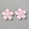Resion Cabochons, Flower, Misty Rose, 26x4.5mm