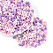 Opaque Acrylic Beads, Teardrop, Pink, 5x5x3mm, Hole: 1.5mm, about 11630pcs/500g