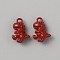 Aolly Pendants, Dinosaur, Dark Red, 16.5x11.5x6.5mm, Hole: 1.8mm