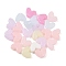 Plastics Beads, Imitation Jelly Beads, Heart, Mixed Color, 7x9x4mm, Hole: 3mm