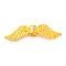 Tibetan Style Alloy Beads, Lead Free & Cadmium Free, Golden Color, Wing, 7x23x3mm, Hole: 1.5mm, about 1380pcs/1000g