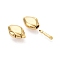 Brass Box Clasps, Rhombus, 1-Strand, 2-Hole, Real 18K Gold Plated, 18~19x11x6mm, Hole: 1~1.4mm