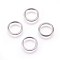 304 Stainless Steel Linking Rings, Ring, Stainless Steel Color, 10x1mm