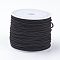 Elastic Cords, Stretchy String, for Bracelets, Necklaces, Jewelry Making, Black, 1mm, about 19.68~21.87 yards(18~20m)/roll