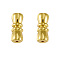 Brass Screw Clasps, Golden, 10~11.5x4.5~5mm