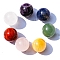 7Pcs Natural Chakra Round Stone Set Natural Quartz Crystal Red Jasper Rose Quartz Citrine Green Aventurine Lapis Lazuli Amethyst, Chakra Healing Series, 16mm, 1pc/style