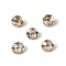 Glass Rhinestone Cabochons, Pointed Back & Back Plated, Faceted, Square, Diamond, Light Colorado Topaz, 4x3mm