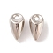CCB Plastic Pendants, Cone, Platinum, 20x11x11mm, Hole: 2.5mm
