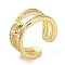 Brass with Cubic Zirconia ring, Long-Lasting Plated, Lead Free & Cadmium Free, Real 18K Gold Plated, Inner Diameter: 17mm