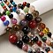 Natural Mixed Stone & Glass Round Beads Strands, Graduated Beads, Mixed Faceted and No Facets, Mixed Dyed and Undyed, Mixed Color, 6~18mm, Hole: 0.7~0.8mm, about 41pcs/strand, 16.34 inch(41.5cm)