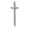 304 Stainless Steel Pendants, Sword Charm, Antique Silver, 44x13x2mm, Hole: 1.8mm
