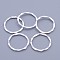 Tibetan Style Linking Rings, Circle Frames, Cadmium Free & Lead Free, Silver Color, 22x1.5mm, about 18.5mm inner diameter