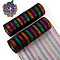 Deco Mesh Ribbons, Tulle Fabric, with Metallic Silk, for Christmas Party Decoration, Skirts Decoration Making, Colorful, 10-1/4 inch(260mm), 10 yards/roll(9.14m/roll)