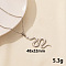 304 Stainless Steel Serpentine Pendant Necklaces, Cable Chain Necklaces