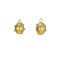 304 Stainless Steel Pendants, Oval Charms, with Imitation Turquoise & Plastic Beads, Ion Plating(IP), Real 18K Gold Plated, 12x12mm